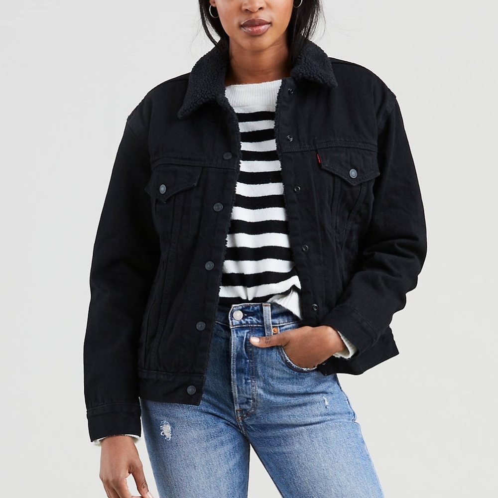 SALE🥳💥 Ex Boyfriend Sherpa Trucker Jacket